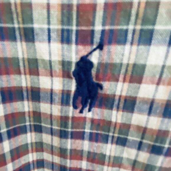 Polo Ralph Lauren Button Down Mens 3XB Plaid Classic Fit Preppy Pony Rustic - Picture 3 of 4